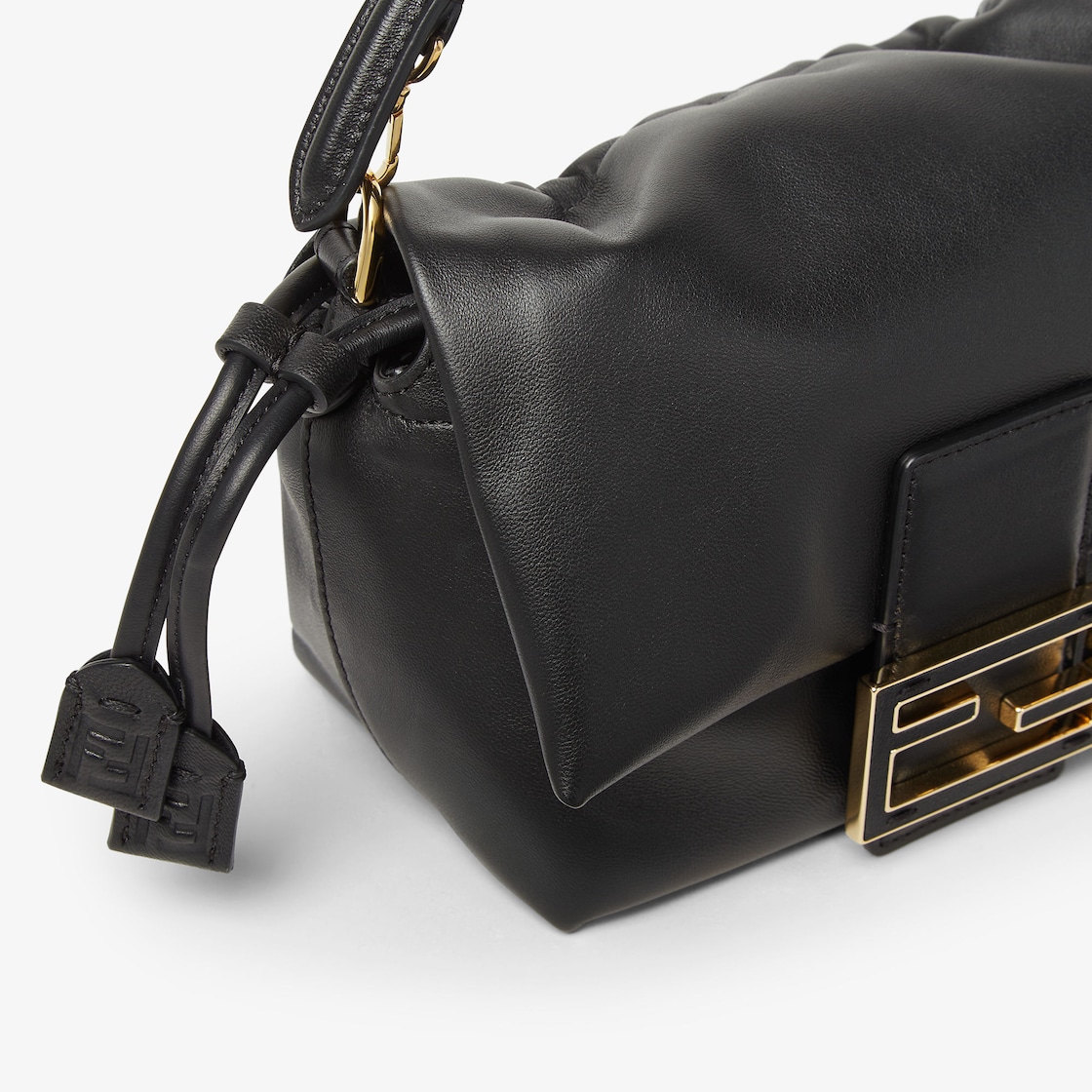 FENDI Mamma Baguette Small Black nappa leather mini bag - Image 2